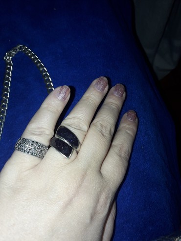 srebro prsten: Srebrni prsten burma dijamantska prasina 1500 pravo srebro srebrni