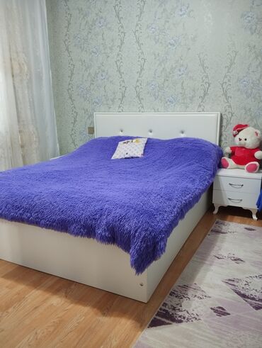 Двуспальная кровать, Шкаф, 2 тумбы, Азербайджан, Б/у