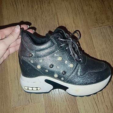 asics кроссовки: Размер: 38, цвет - Серебристый, Б/у — 2