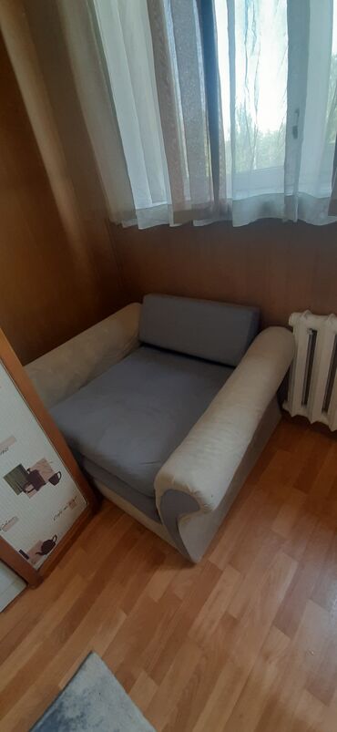 мебель со склада: Диван-кровать, цвет - Бежевый, Б/у