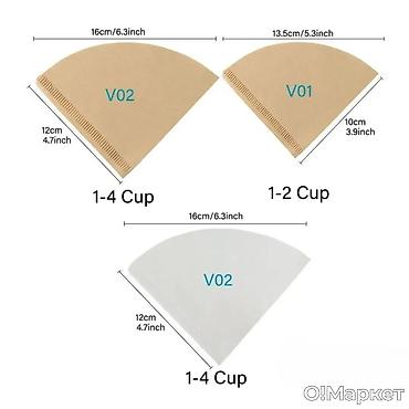 Ашкана буюмдары: Бумажные Фильтры для кофе Hario V60 01 - Тип: бумажные фильтры для — 3