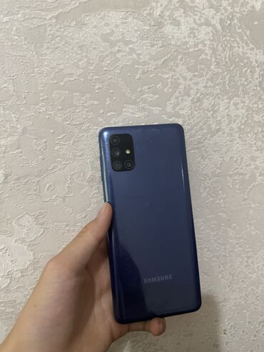 купить яндекс алису в бишкеке: Samsung Galaxy M51, Колдонулган, 128 ГБ, түсү - Көк