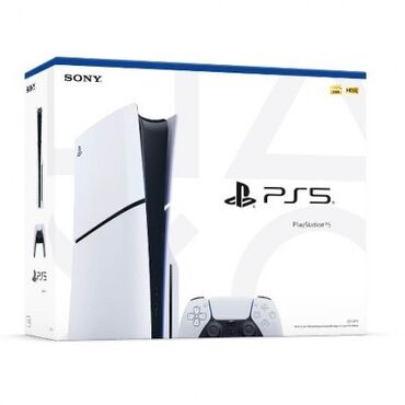 PS5 (Sony PlayStation 5): PlayStation 5 Slim disk versiyasi. Yenidir, bagli qutuda. 1 TB yaddaş