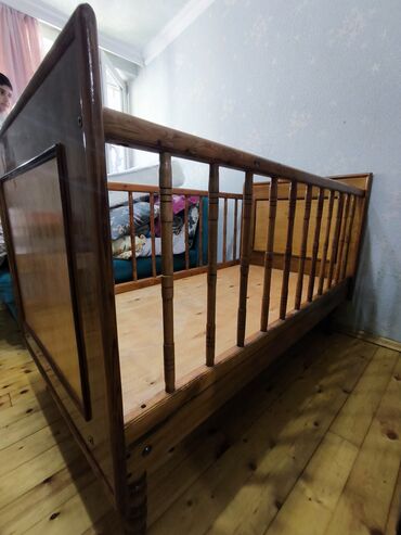 Təknəfərlik uşaq çarpayıları: Oğlan və qız üçün, İşlənmiş, Çarpayı, Bazasız, Matras ilə, Siyirməsiz — 8