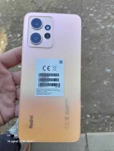 200 manatliq telefonlar: Xiaomi Redmi Note 12, 128 ГБ, 
 Отпечаток пальца, Две SIM карты, Face ID