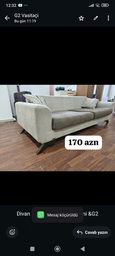 Divan və kreslo dəstləri: Divan, İşlənmiş