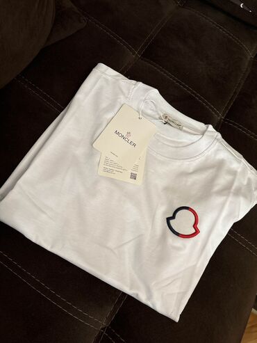 fishbone majice: T-shirt Moncler, S (EU 36), color - White