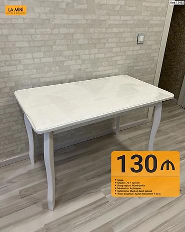 Məhsul: Yemək masası (Kod: 12455) - Ölçülər: 70 × 120 sm - Mexanizm lalafo.az -da Məhsul: Yemək masası (Kod: 12455) - Ölçülər: 70 × 120 sm - Mexanizm