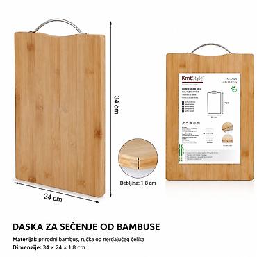KMT Bambusova daska za sečenje 5403342 Opis: - Funkcionalna daska za