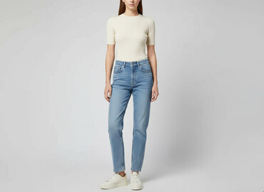 h m kurtka jeansowa damska: H&M, Jeansy damskie, rozmiar XS