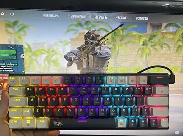 Klaviaturalar: Mexanik gaming rgb klaviatura Yeni hec istifade olunmayib!