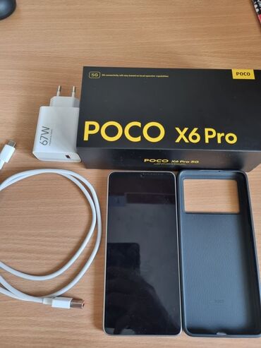 Poco: Poco X6 Pro 5G, Новый, 256 ГБ, цвет - Серый, 2 SIM