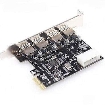 3 mmc big crystal: PCIE USB 3.0 KONTROLER 4PORT PCI-EXPRES KARTICA 5GBPS MOLEX | Filip — 5