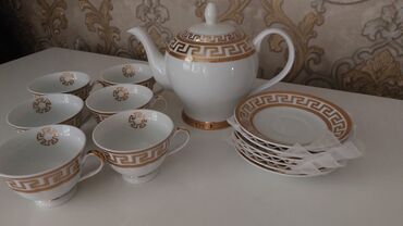 madonna çay dəsti: Çay dəsti, rəng - Ağ, 13 nəfərlik