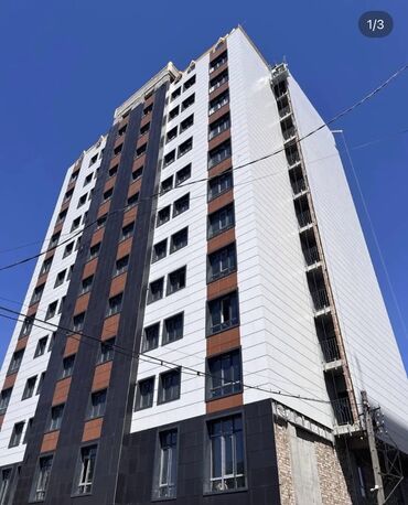 снять жилье в кыргызстане: 1 бөлмө, 51 кв. м, Элитка, 10 кабат, ПСО (өзү оңдоп түзөтүп бүтүү үчүн)
