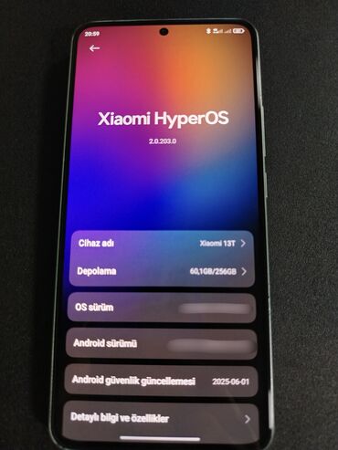 Xiaomi: Xiaomi 13T, 256 GB, rəng - Yaşıl, 
 Sensor, Barmaq izi, İki sim kartlı — 10