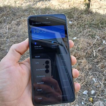 iphone 15 mini: Tecno Pova 5, 256 GB, rəng - Göy, Barmaq izi — 3