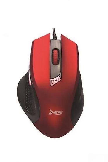 Kompjuterski miševi: Žičani optički gejming miš – crveni - Ergonomski dizajn za desnu ruku — 7