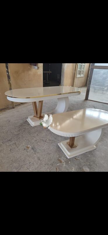 Masa və oturacaq dəstləri: Qonaq masası, Yeni, Oval masa