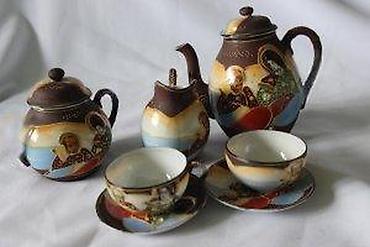 casa coca cola: UNIKATNI STARI KINESKI PORCELAN RUČNO BOJEN, KOMPLETAN SET | Veoma — 8