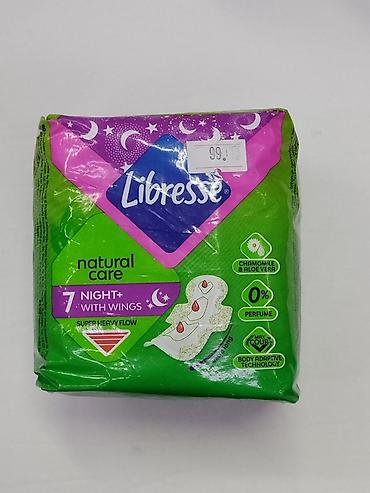 samsung tab 10: Прокладки Libresse Natural Care Night+ с крылышками - Для ночной — 1