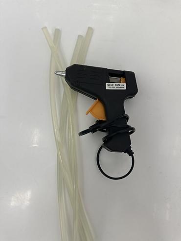 Yapışdırıcı tapançalar: Yapışqan tapançası + hot melt ştiftləri dəsti - Güc: 20W (etiket — 1