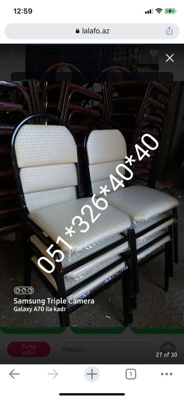 Masa və oturacaq dəstləri: Qonaq otağı üçün, Yeni, Açılan, Dördbucaq masa, 2 stul — 27