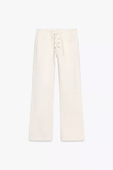 белый купальник с рюшами: Джинсы, Прямые, Zara, Средняя талия, S (EU 36)