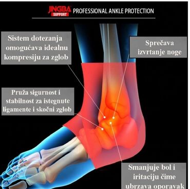 Bandažeri, steznici, korektori: Cena 999 din Steznik za skočni zglob Elatični steznik za fiksiranje na lalafo.rs — 3 Bandažeri, steznici, korektori: Cena 999 din Steznik za skočni zglob Elatični steznik za fiksiranje — 3