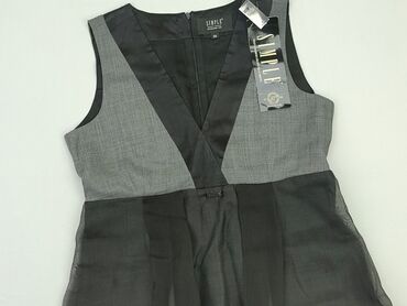 czarne t shirty damskie z dekoltem: Dress, S (EU 36), SIMPLE, condition - Perfect