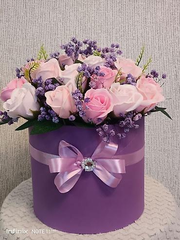 Ruža: Kutija u obliku srca sa ružama – luksuzna cvetna aranžmanska kutija - — 8