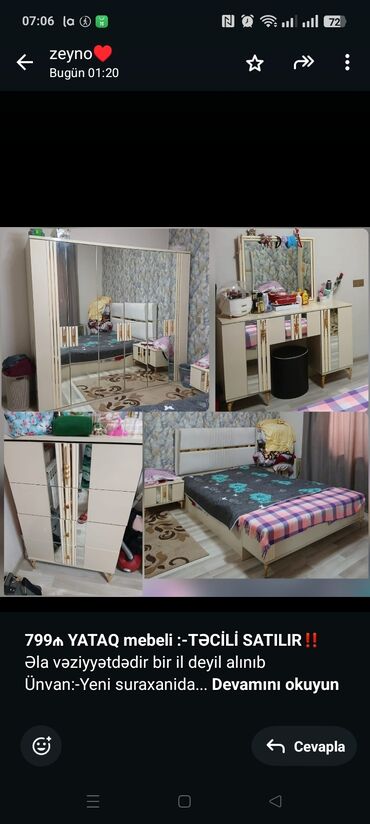 Физика: *799₼ YATAQ mebeli :-TƏCİLİ SATILIR*‼️ Əla vəziyyətdədir bir il deyil