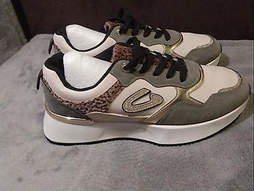 Women's Sneakers and athletic shoes: Ženske patike – modni chunky model - Dizajn: kombinacija bež/ekru sa — 9