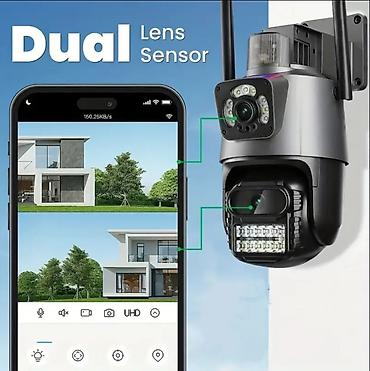 2 ci el 17 pro: Wi‑Fi 2.4GHz İki Linzalı Ağıllı Təhlükəsizlik Kamerası. - İki linza — 2