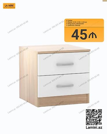 16 mini: Tumba – La Mini - Model: 2 çekmecəli komod/tumba - Ölçülər: D 40 × H — 1