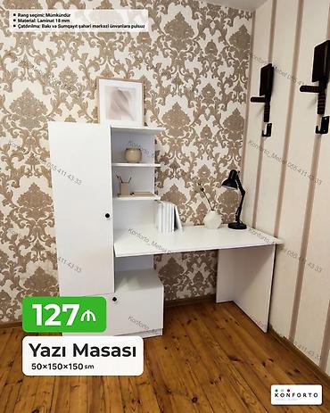 kunc ref: Künc masa, Stulsuz, Polkalı, Siyirməli, Sadə laminat — 1
