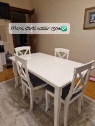 Videomüşahidə: Mətbəx masa dəsti satılır 150₼. Yaxşı vəziyyətdədir. 4 oturcağı