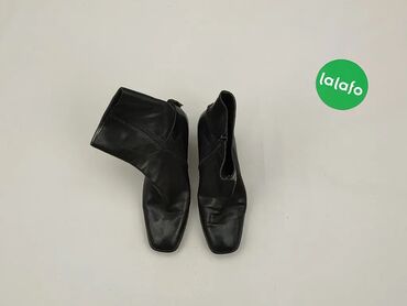Wysokie buty: Wysokie buty, 39, wzór - Jednolity kolor, kolor - Czarny