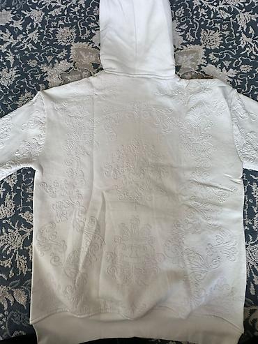 Толстовки, худи: Худи с объёмным бархатистым орнаментом - Модель: утеплённое худи с — 20