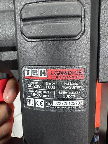 пистолет гвоздь: Аккумуляторный нейлер TEH LGN40-18 - Тип: беспроводной — 3