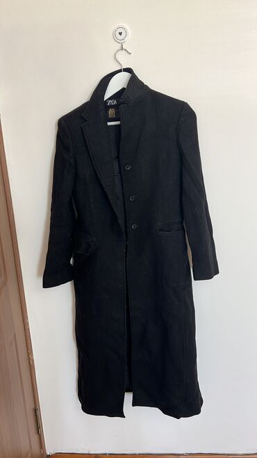 женский кожаный плащ пальто: Пальто, Классика, Осень-весна, Ангора, Длинная модель, S (EU 36)