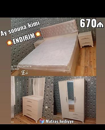 termo mebel: Yataq dəsti – dolab, taxt, termo (güzgülü komod) və 2 tumbadan ibarət — 8