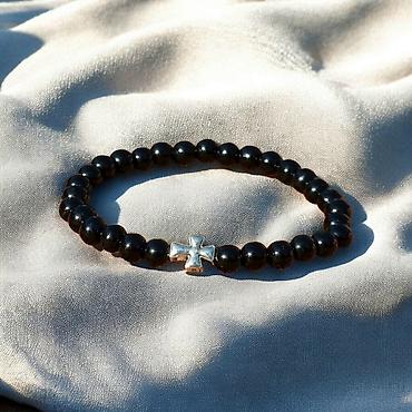 Narukvice: Kalist ručno rađene kamene brojanice od oniksa sa blagoslovom SPC — 11