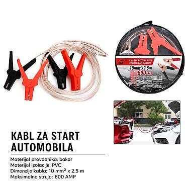 Ostala autoelektrika: Klešta za startovanje akumulatora, providni kabl 2000756-A Opis: Par — 1