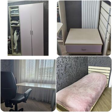 школьные парты и стулья: Oğlan və qız üçün, İşlənmiş, Təknəfərlik çarpayı, Yazı masası, Dolab, Tumba