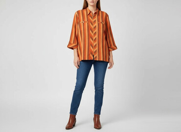 koszula oversize w paski zara: Сорочка жіноча, розмір L