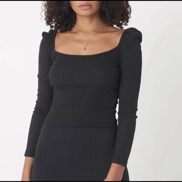 Другая женская одежда: Новая черная кофта с квадратным вырезом, Турция. Можно и на