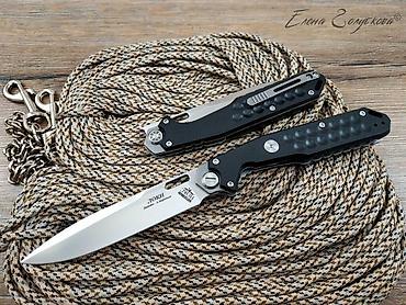 клинок уй: Складной нож Локи Black от НОКС, сталь D2, рукоять G10 — 3