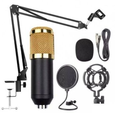 Kuća i bašta: Studijski Kondenzatorski Mikrofon BM800 +stalak+pop filter Na prodaju