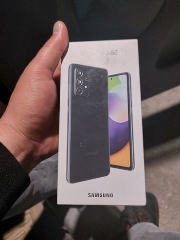 samsung a52: Samsung Galaxy A52, Б/у, 128 ГБ, цвет - Черный, 2 SIM